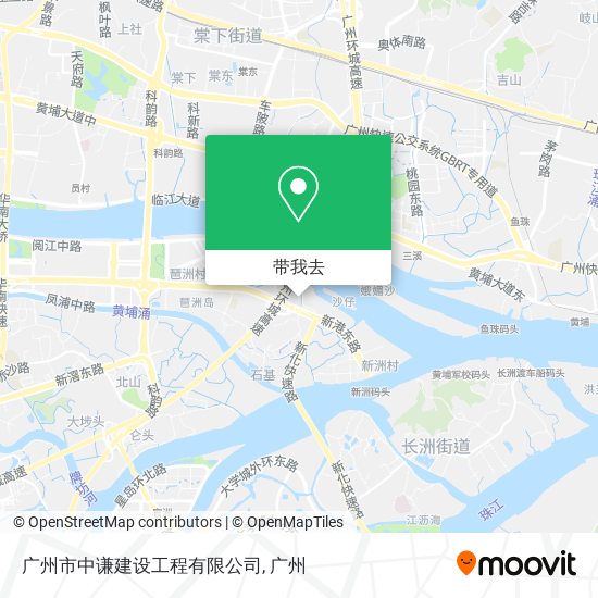 广州市中谦建设工程有限公司地图