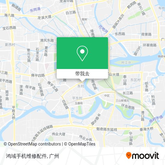 鸿域手机维修配件地图