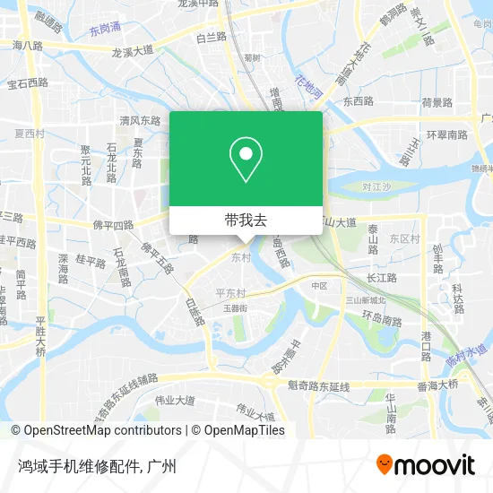鸿域手机维修配件地图