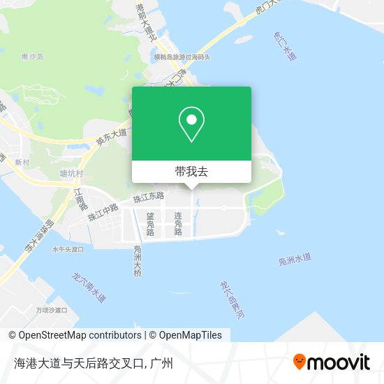 海港大道与天后路交叉口地图
