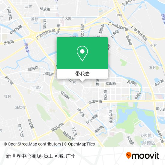 新世界中心商场-员工区域地图