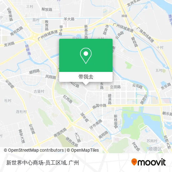 新世界中心商场-员工区域地图