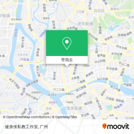 健身侠私教工作室地图