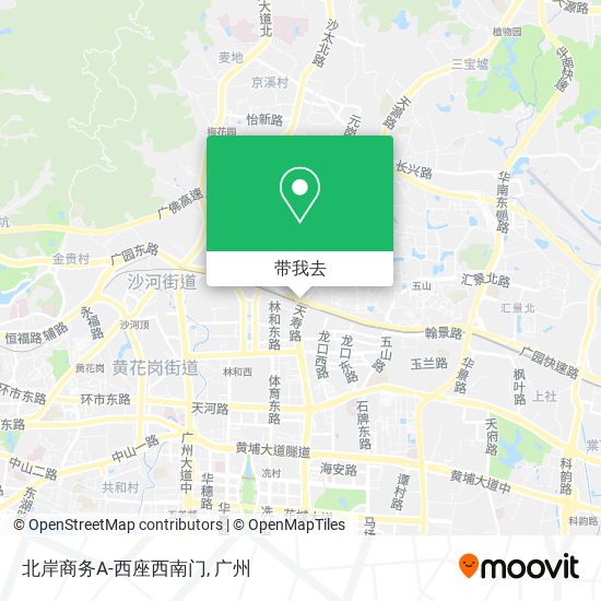 北岸商务A-西座西南门地图