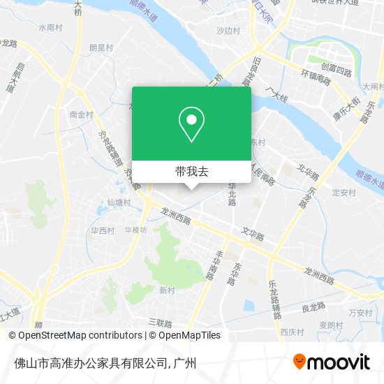 佛山市高准办公家具有限公司地图