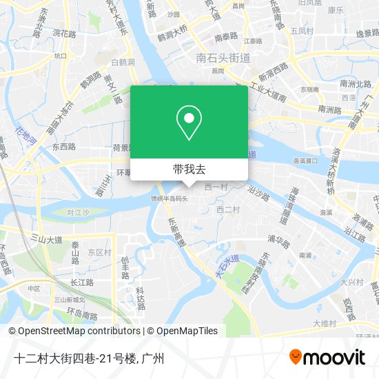 十二村大街四巷-21号楼地图