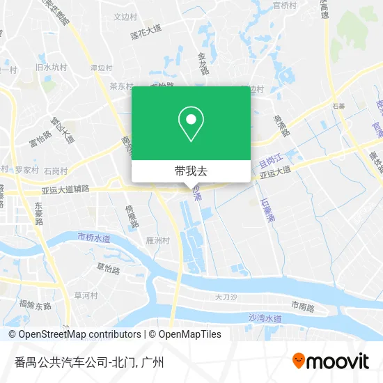 番禺公共汽车公司-北门地图