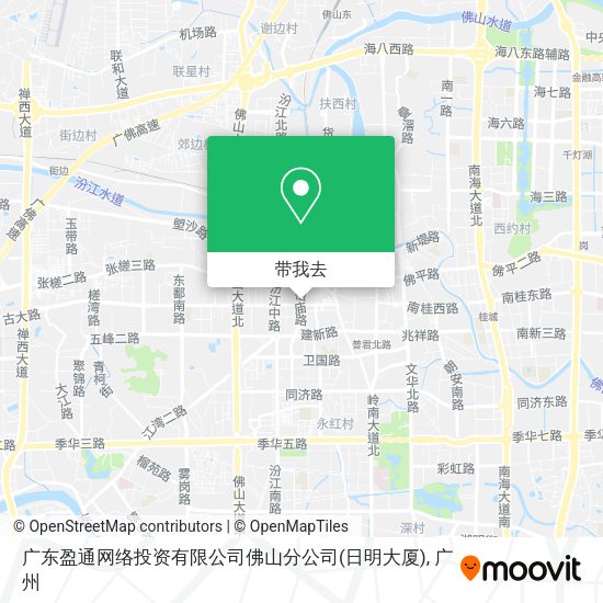 广东盈通网络投资有限公司佛山分公司(日明大厦)地图