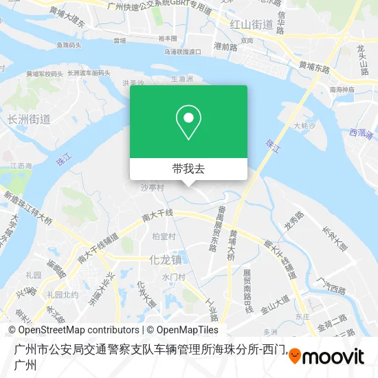 广州市公安局交通警察支队车辆管理所海珠分所-西门地图