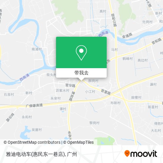 雅迪电动车(惠民东一巷店)地图