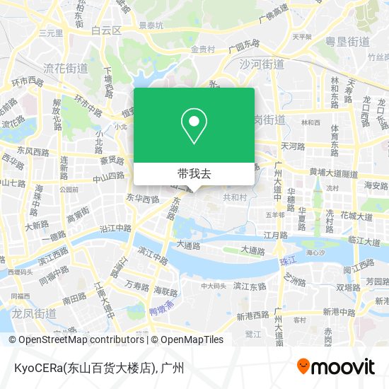 KyoCERa(东山百货大楼店)地图