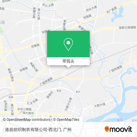 港昌纺织制衣有限公司-西北门地图
