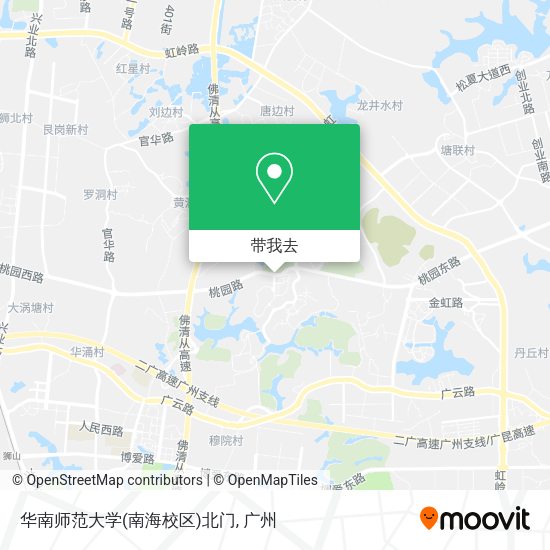 华南师范大学(南海校区)北门地图