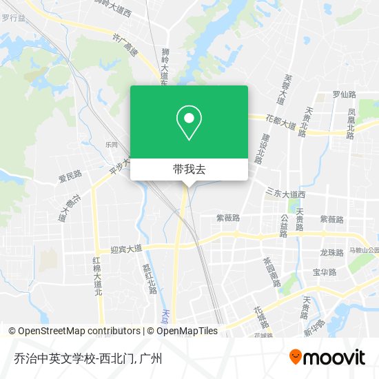 乔治中英文学校-西北门地图