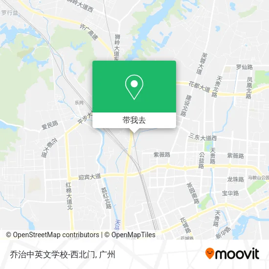 乔治中英文学校-西北门地图