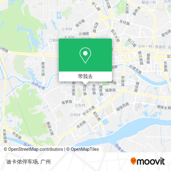 迪卡侬停车场地图