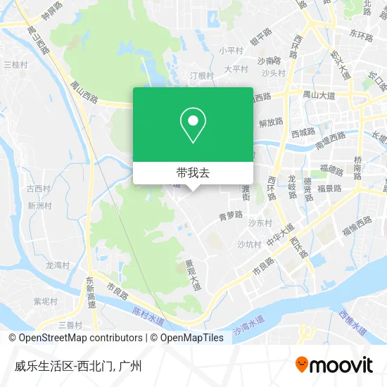 威乐生活区-西北门地图