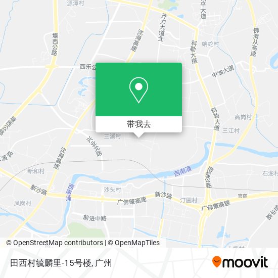 田西村毓麟里-15号楼地图