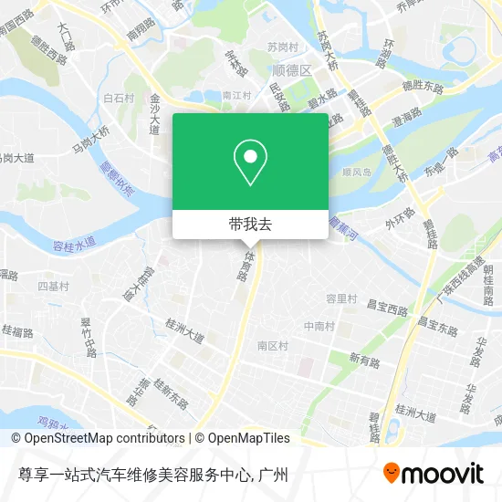 尊享一站式汽车维修美容服务中心地图