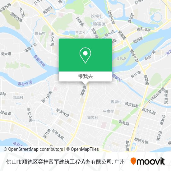 佛山市顺德区容桂富军建筑工程劳务有限公司地图
