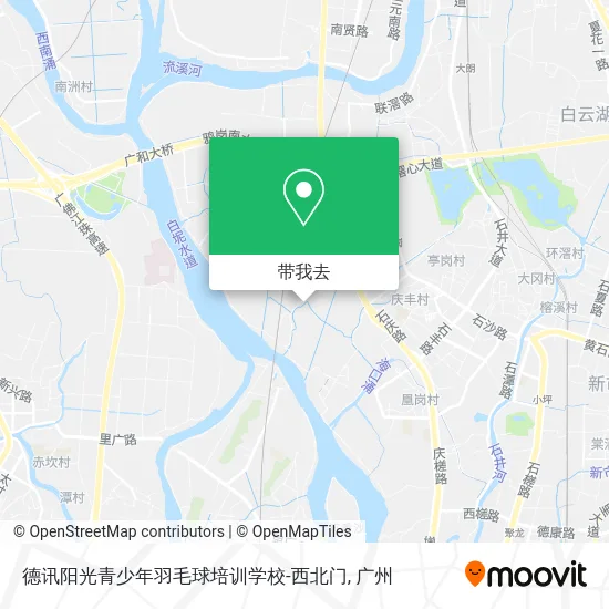 德讯阳光青少年羽毛球培训学校-西北门地图