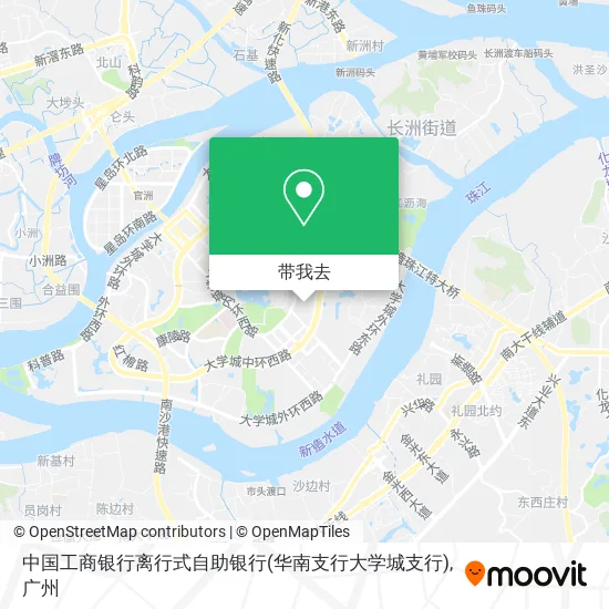 中国工商银行离行式自助银行(华南支行大学城支行)地图