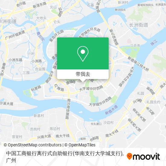 中国工商银行离行式自助银行(华南支行大学城支行)地图