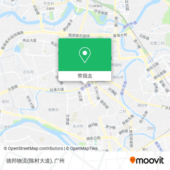 德邦物流(陈村大道)地图