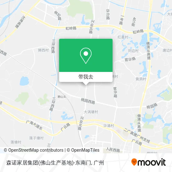 森诺家居集团(佛山生产基地)-东南门地图