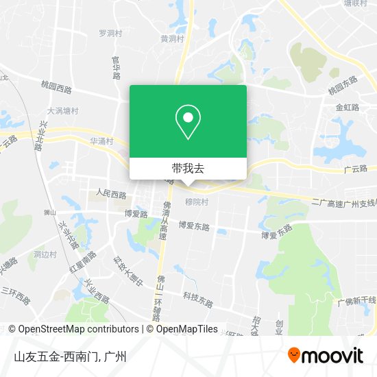 山友五金-西南门地图