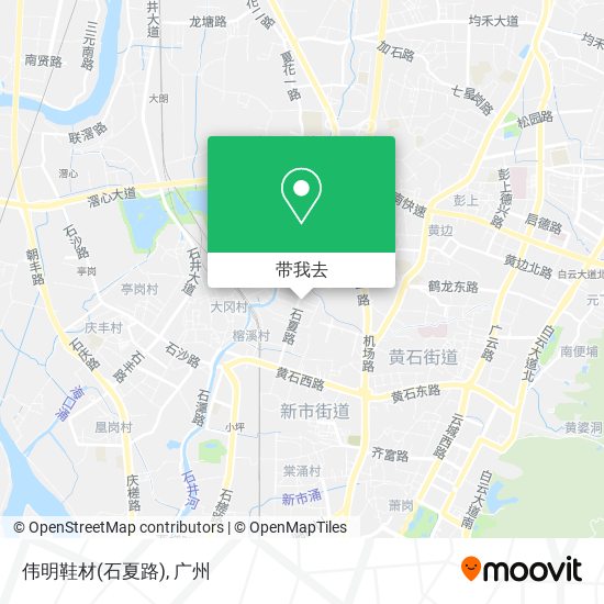 伟明鞋材(石夏路)地图