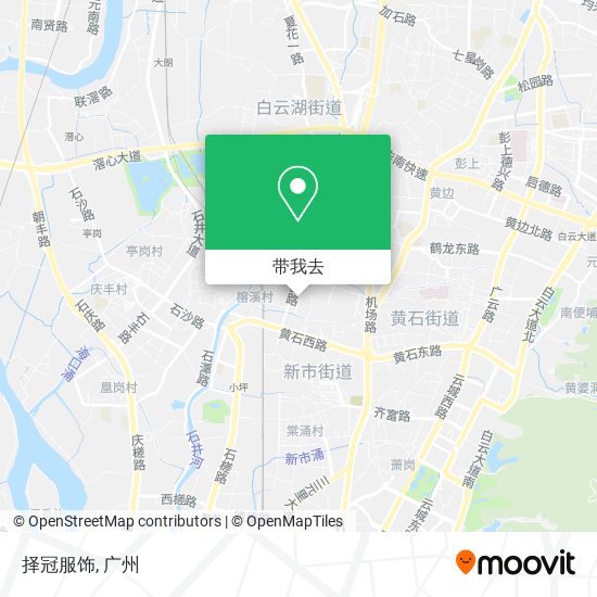 择冠服饰地图