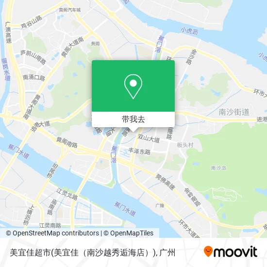 美宜佳超市(美宜佳（南沙越秀逅海店）)地图