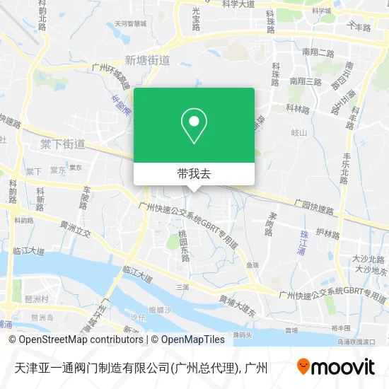 天津亚一通阀门制造有限公司(广州总代理)地图