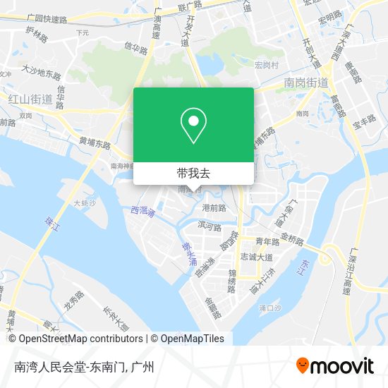 南湾人民会堂-东南门地图