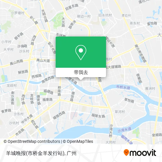 羊城晚报(市桥金羊发行站)地图