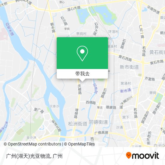 广州(湖天)光亚物流地图
