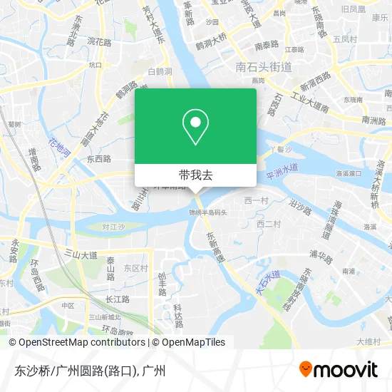 东沙桥/广州圆路(路口)地图