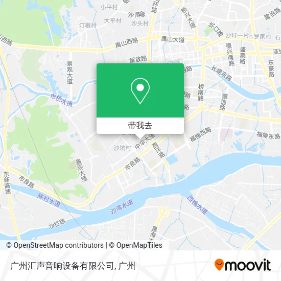 广州汇声音响设备有限公司地图