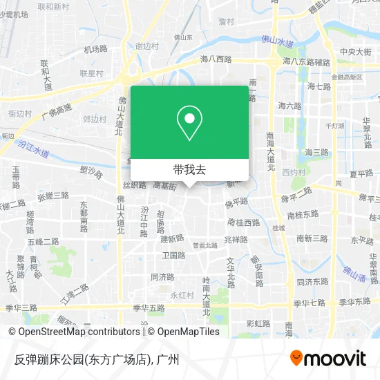 反弹蹦床公园(东方广场店)地图