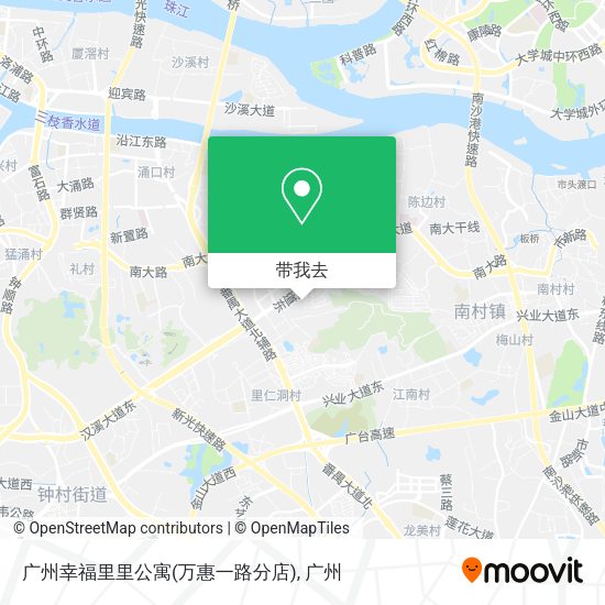广州幸福里里公寓(万惠一路分店)地图