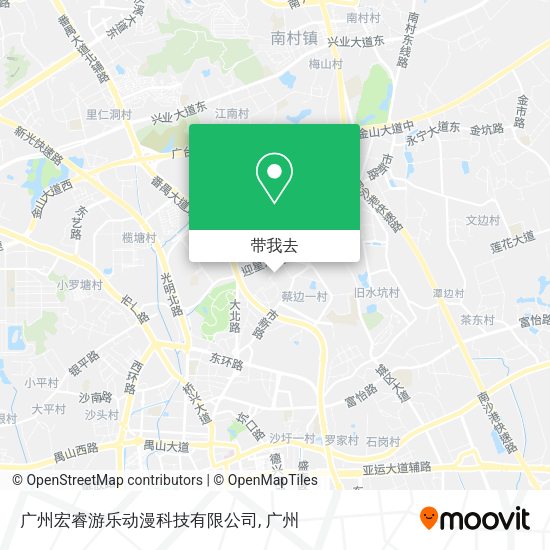 广州宏睿游乐动漫科技有限公司地图