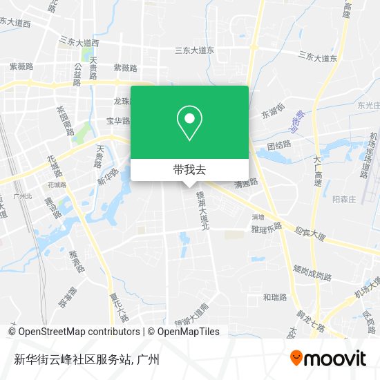 新华街云峰社区服务站地图