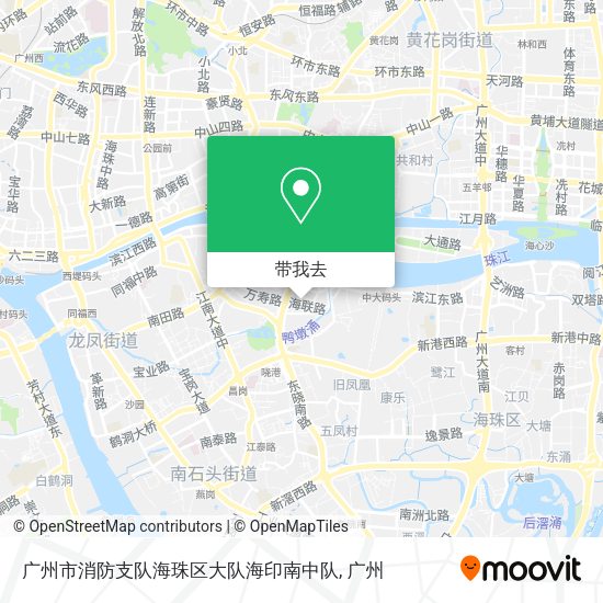 广州市消防支队海珠区大队海印南中队地图