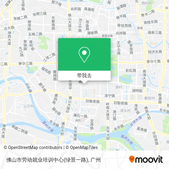佛山市劳动就业培训中心(绿景一路)地图