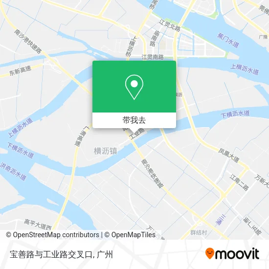 宝善路与工业路交叉口地图