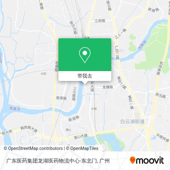 广东医药集团龙湖医药物流中心-东北门地图