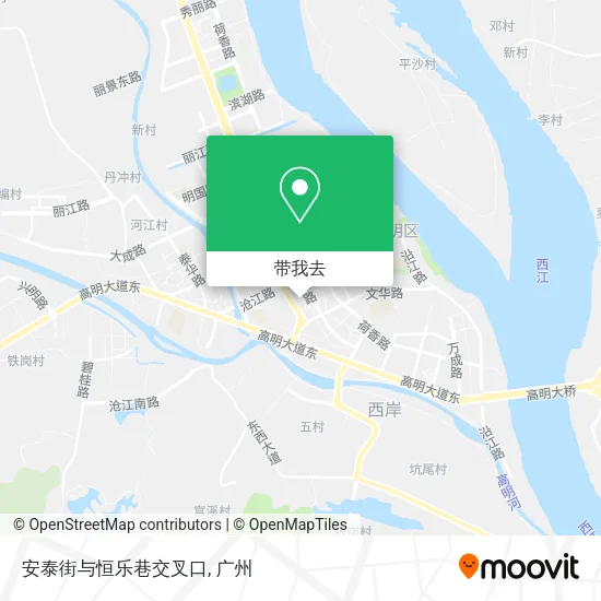 安泰街与恒乐巷交叉口地图
