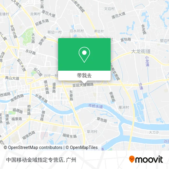 中国移动金域指定专营店地图