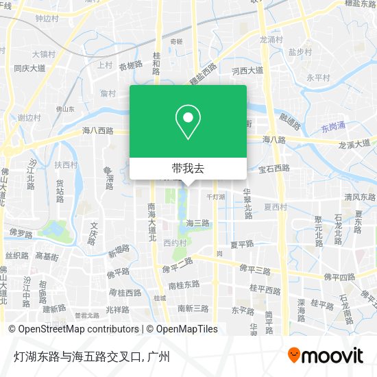 灯湖东路与海五路交叉口地图